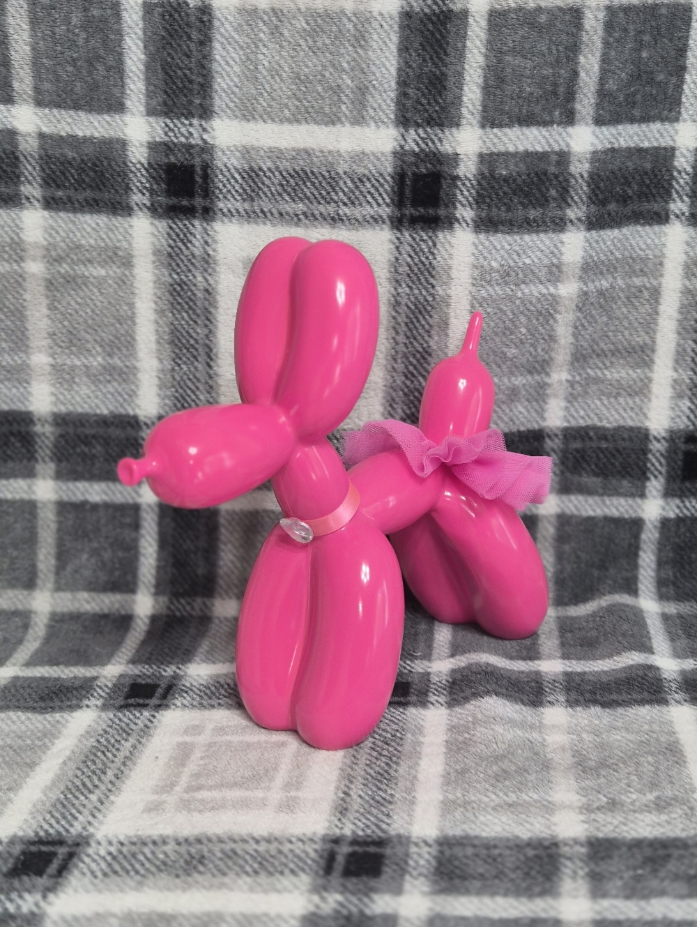 Pink Balloon Dog Figurine